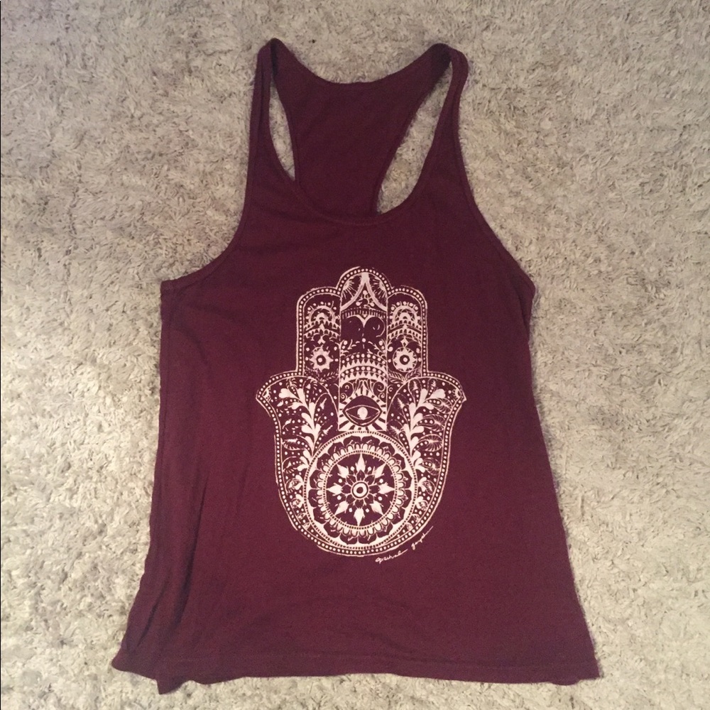 Spiritual Gangster Hamsa racerback tank